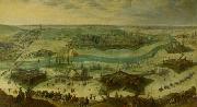 Peter Snayers A siege of a city, thought to be the siege of Gulik by the Spanish under the command of Hendrik van den Bergh, 5 September 1621-3 February 1622. France oil painting artist